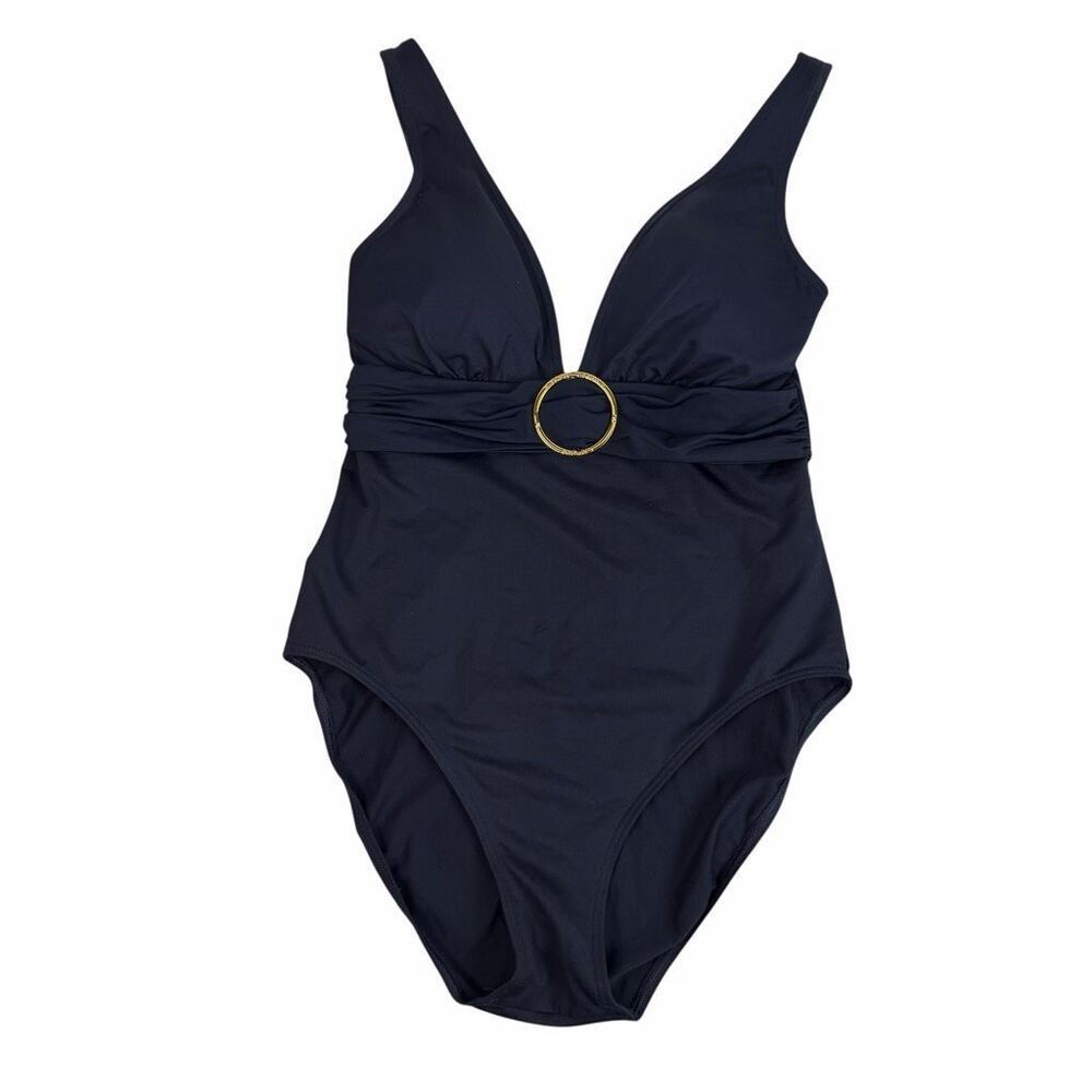Lauren Ralph Lauren size 10 One Piece Swimsuit Dark Blue